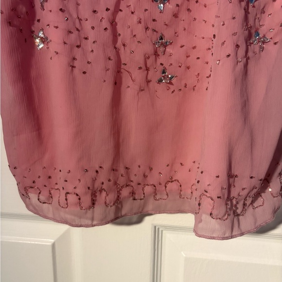 Chic Pink Sequin Camisole - Picture 4 of 8